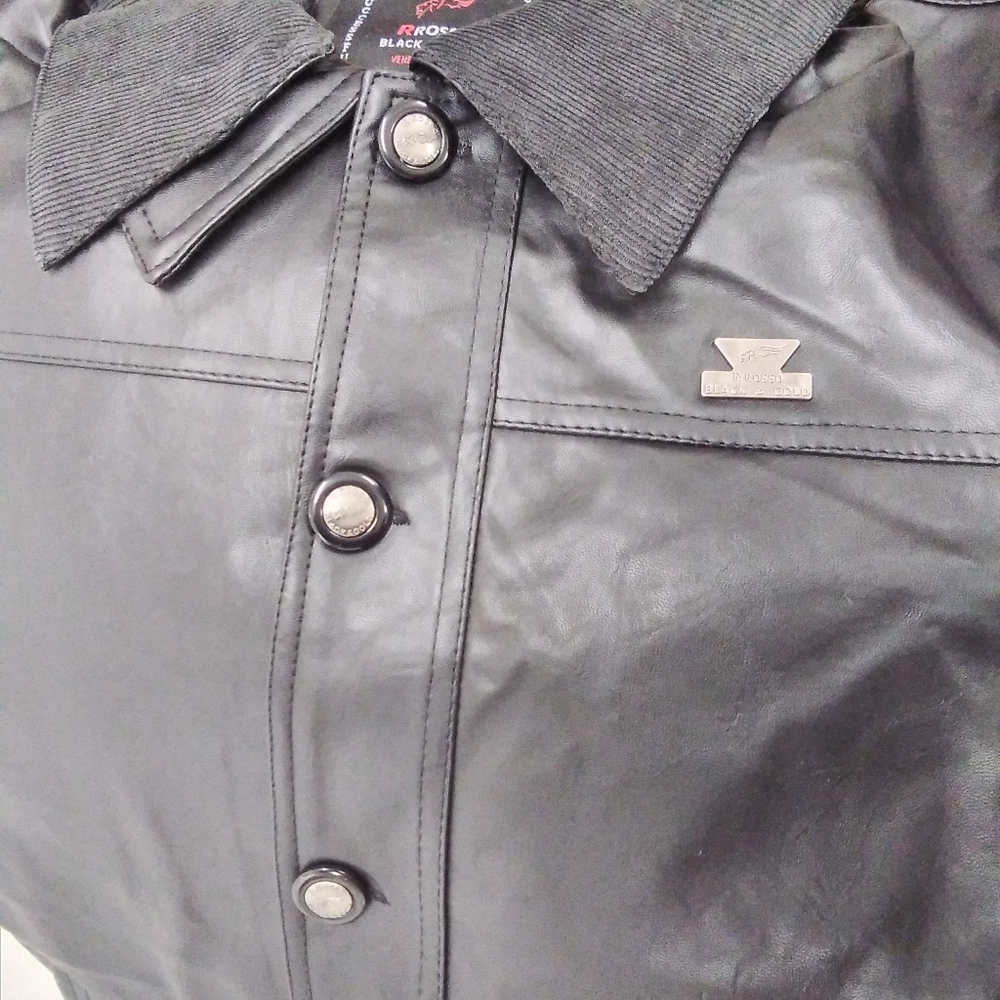 R rosso black and gold jacket